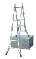 Telematic Шарнирная телескопическая стремянка, 4х4 перекладины