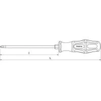 Отвертка крестовая ударная Phillips PH2x100 мм